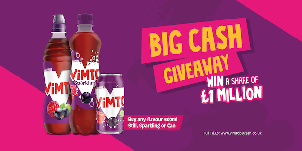 Vimto Big Cash Giveaway