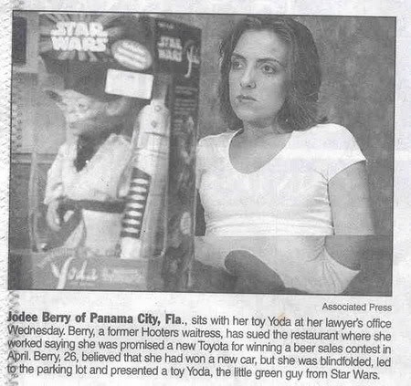 Win a Toyota or Toy Yoda