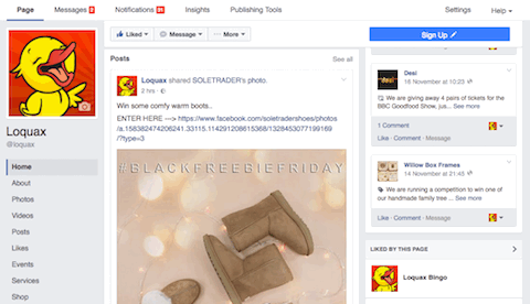 Facebook Competitions